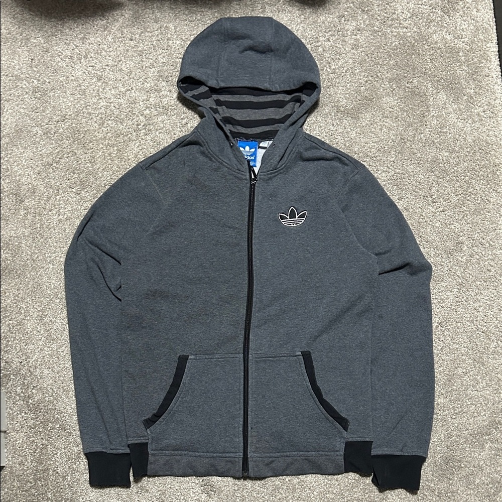 Vintage Adidias Zip Up Sweater